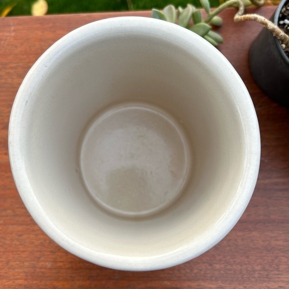 Roseville Blue Stripe 1 quart Stoneware Crock Container - Picture 2 of 5